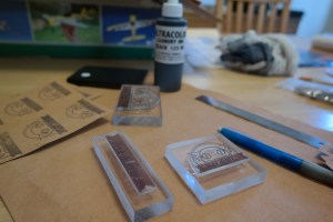 stamping, branding, ink, product branding, kraft-tex